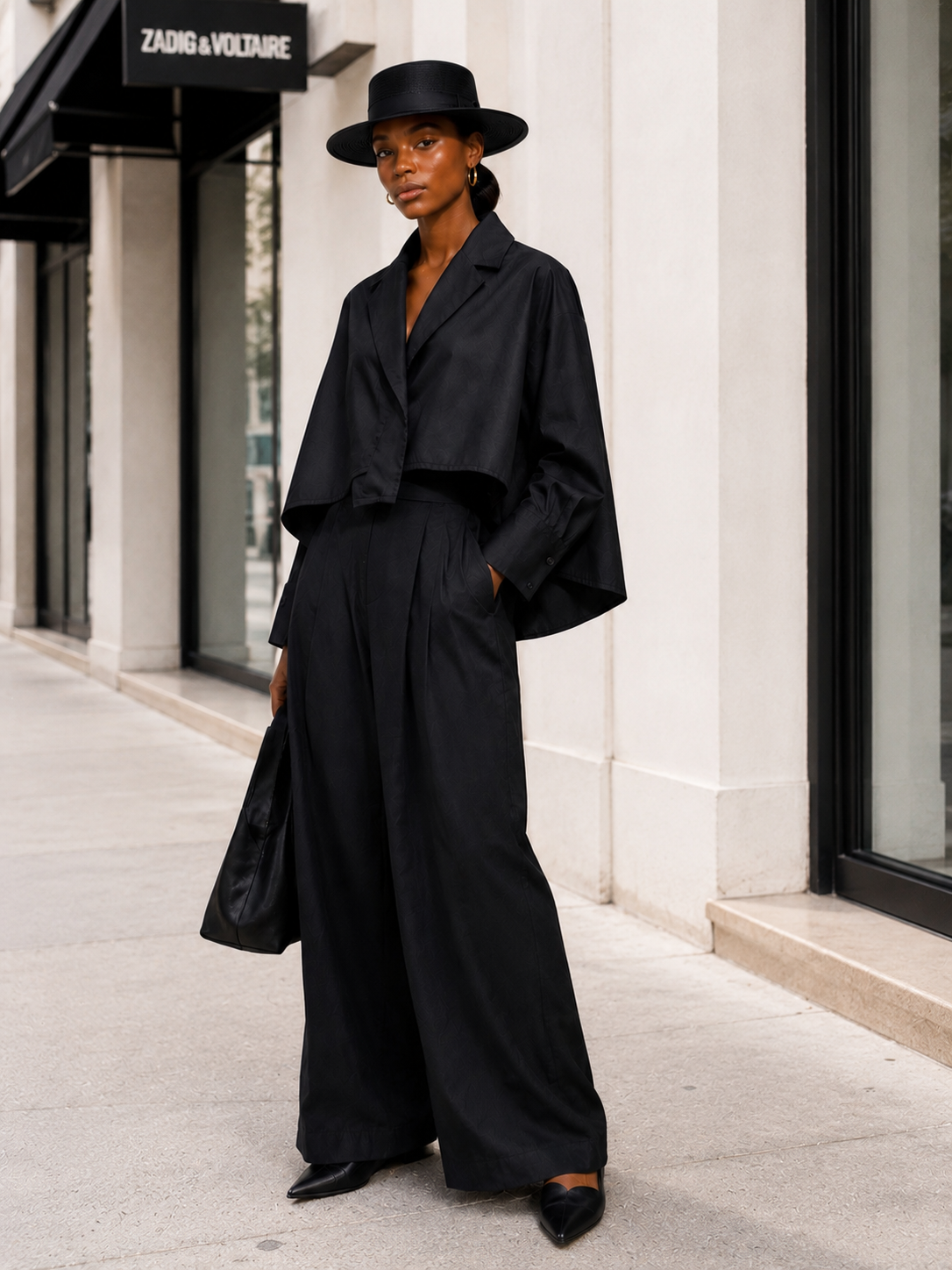 Women's Midnight Elegance Wide-Leg Set