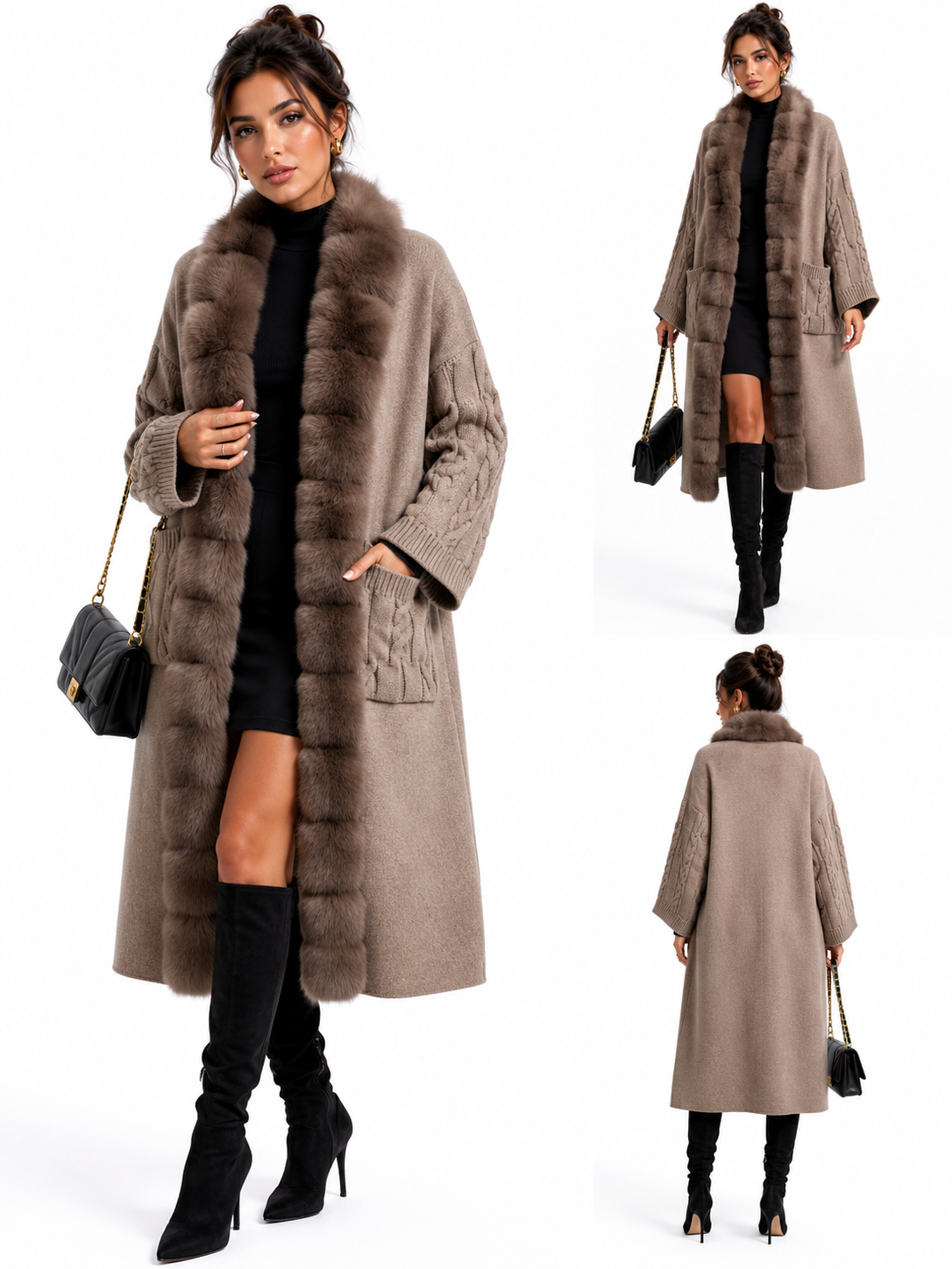Winter Fur-Trim Coat