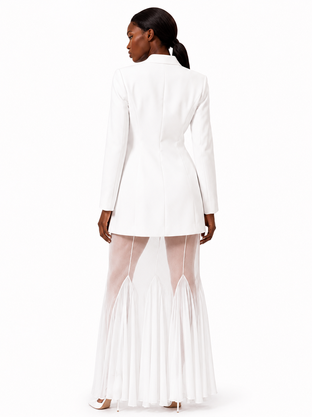 Elegance Tailored Mesh Dress