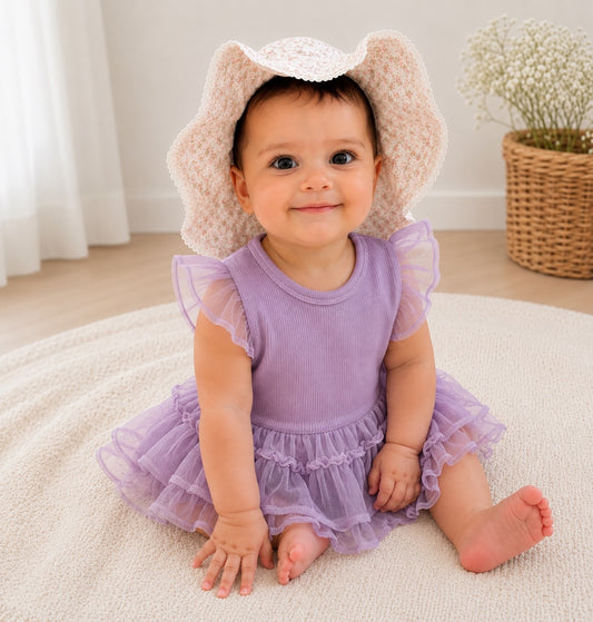 Baby Girl Lavender Ruffle Tulle Dress