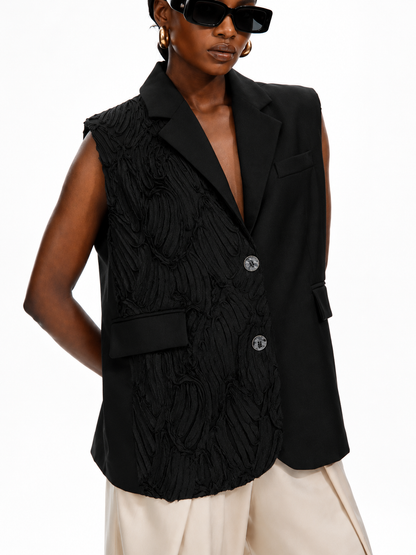 Luna Textured Tailored Vest