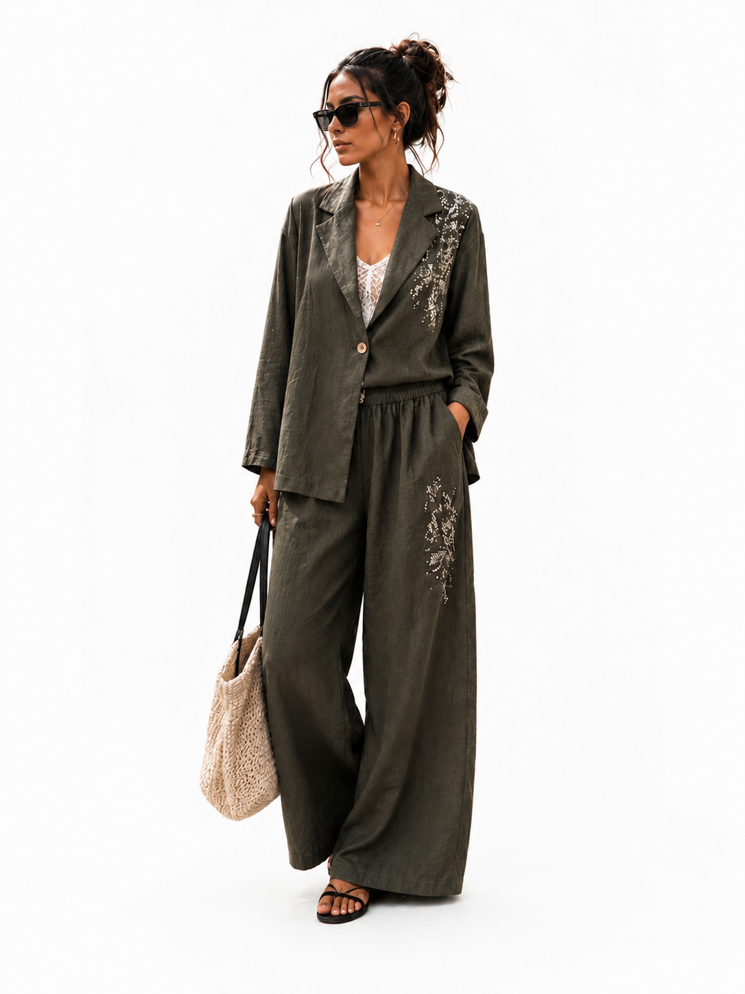 Embroidered Cotton Set