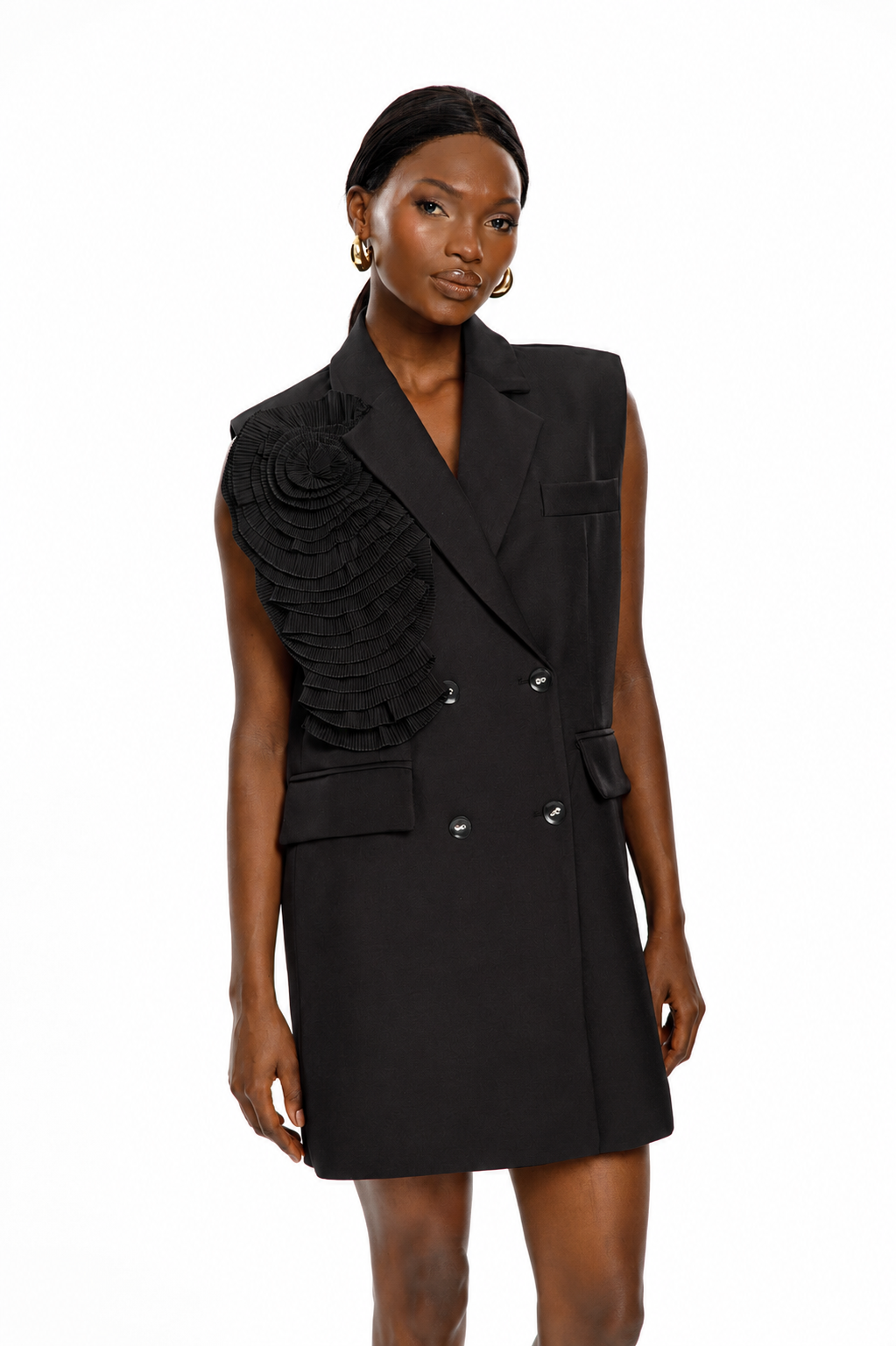 Rosette Tailored Blazer Dress