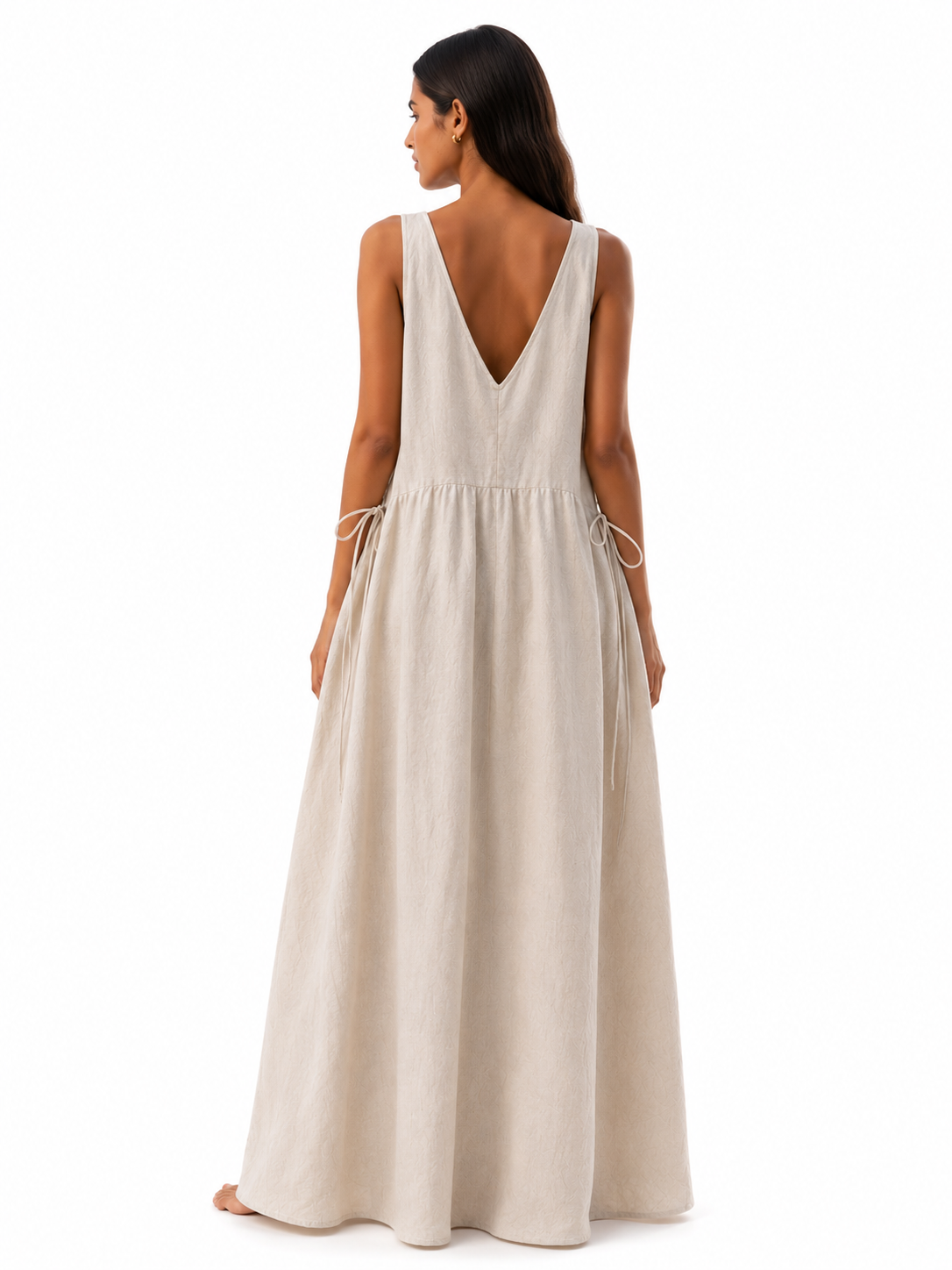 Coastal Breeze Linen Maxi Dress