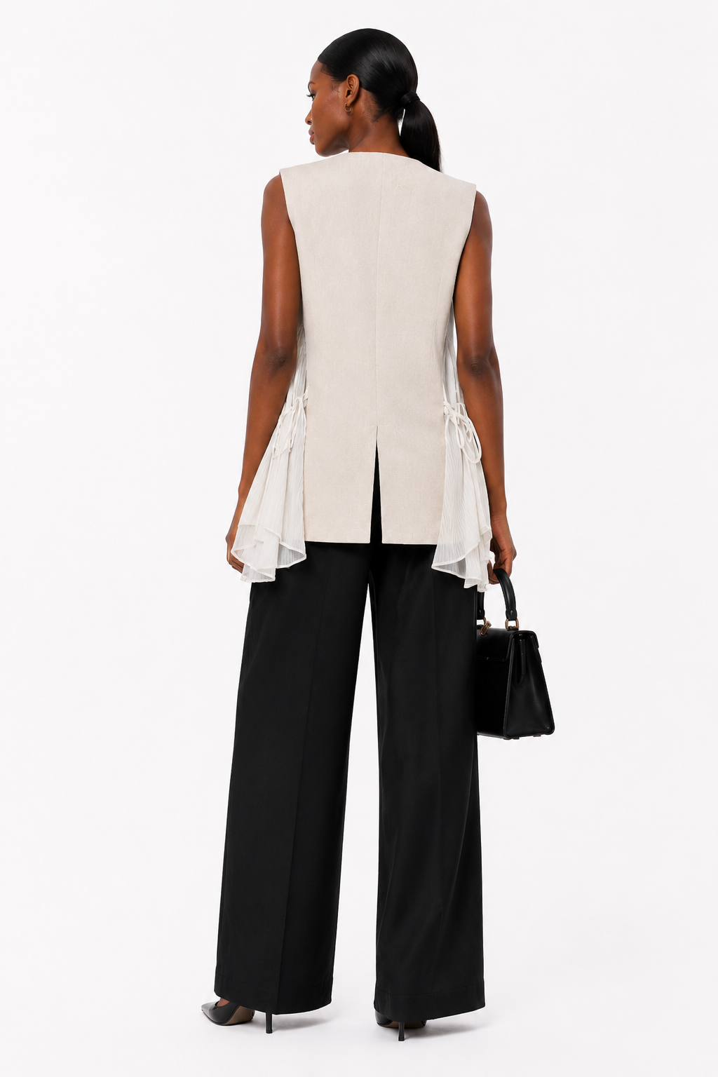 Aurora Linen Layered Vest