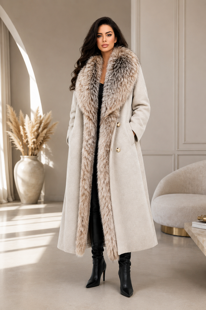 Arctic Fur Collar Coat