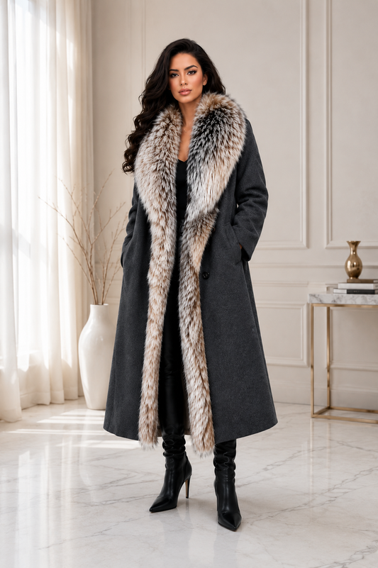 Arctic Fur Collar Coat