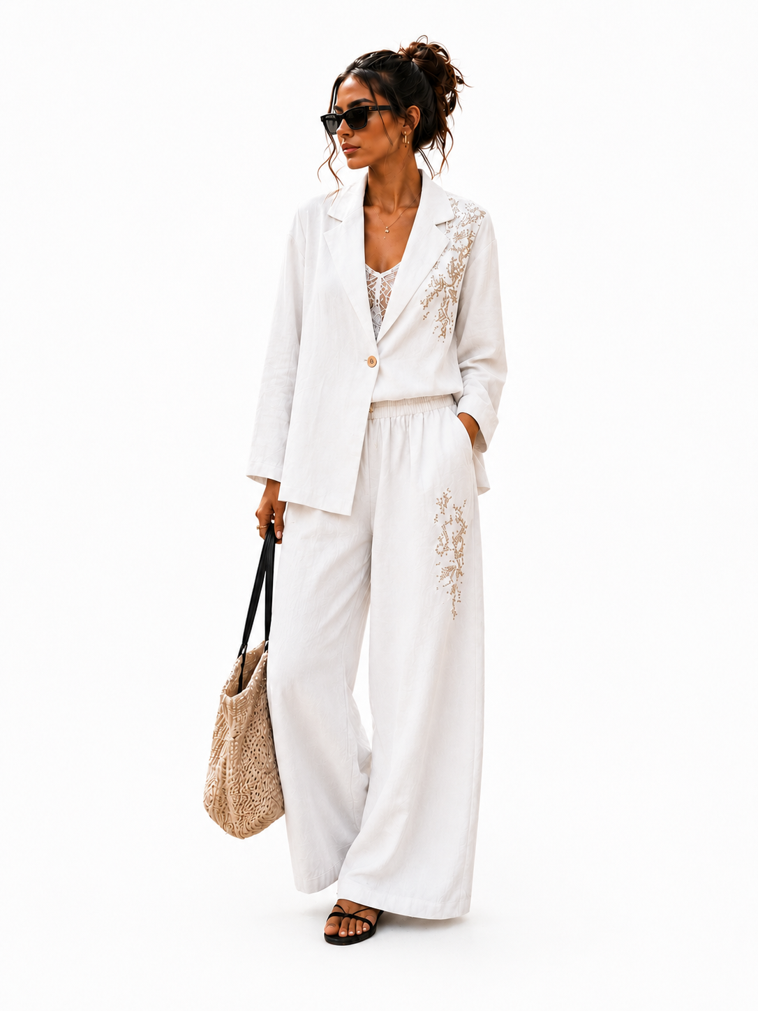 Embroidered Cotton Set