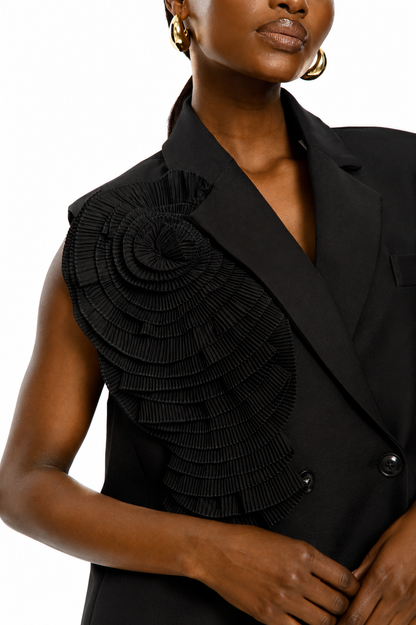 Rosette Tailored Blazer Dress