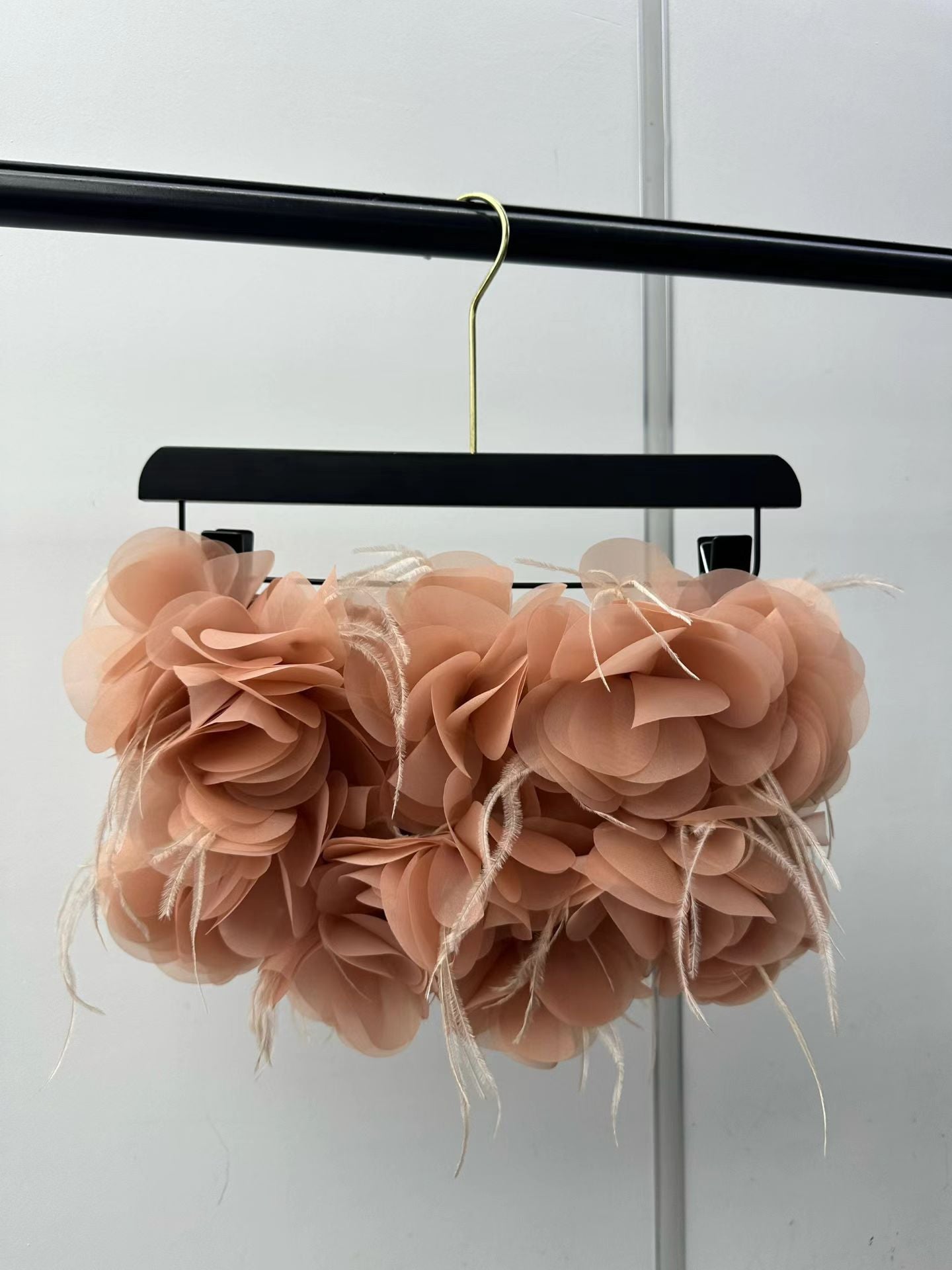 Rosette Bloom Strapless Top