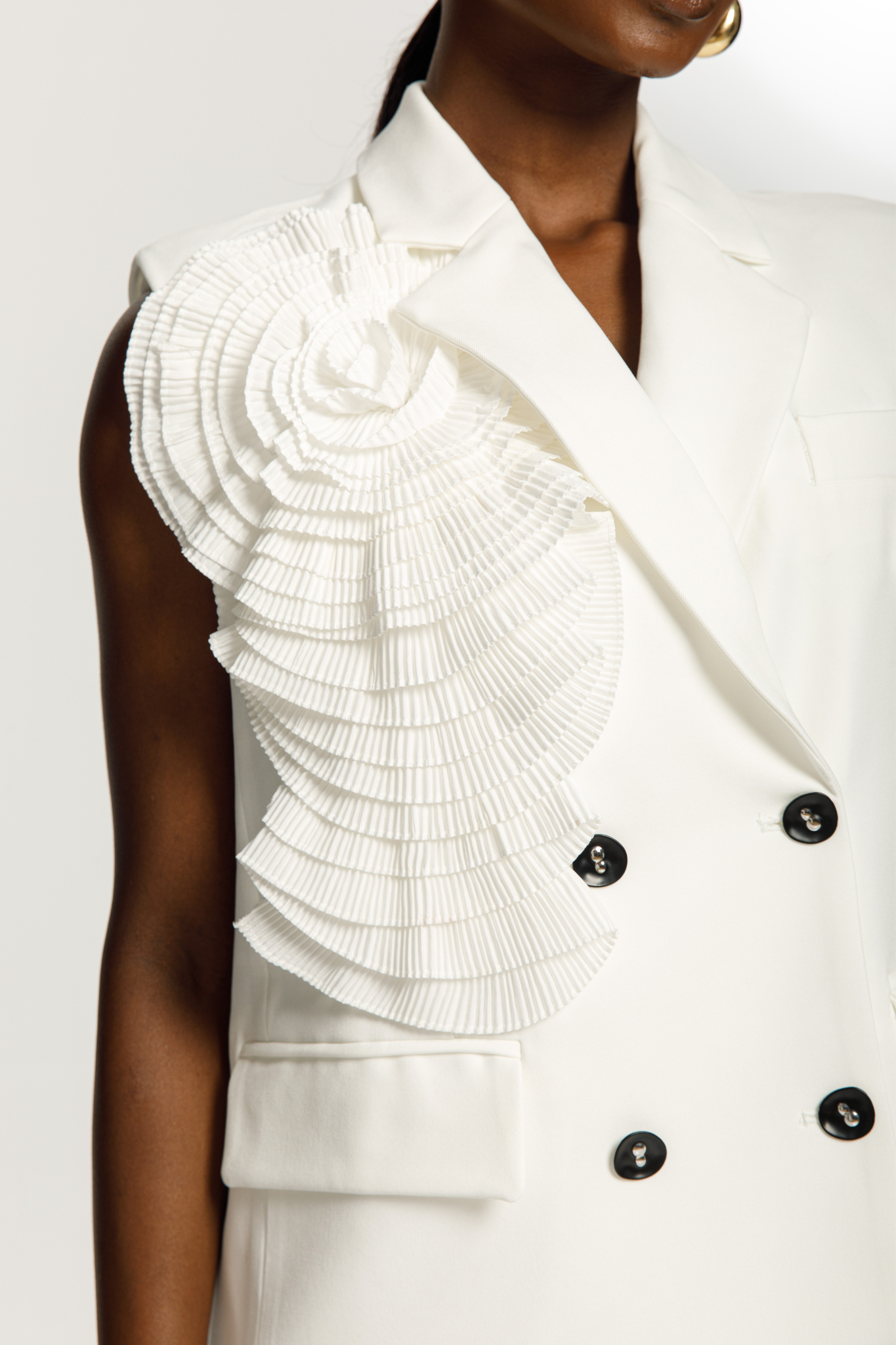 Rosette Tailored Blazer Dress
